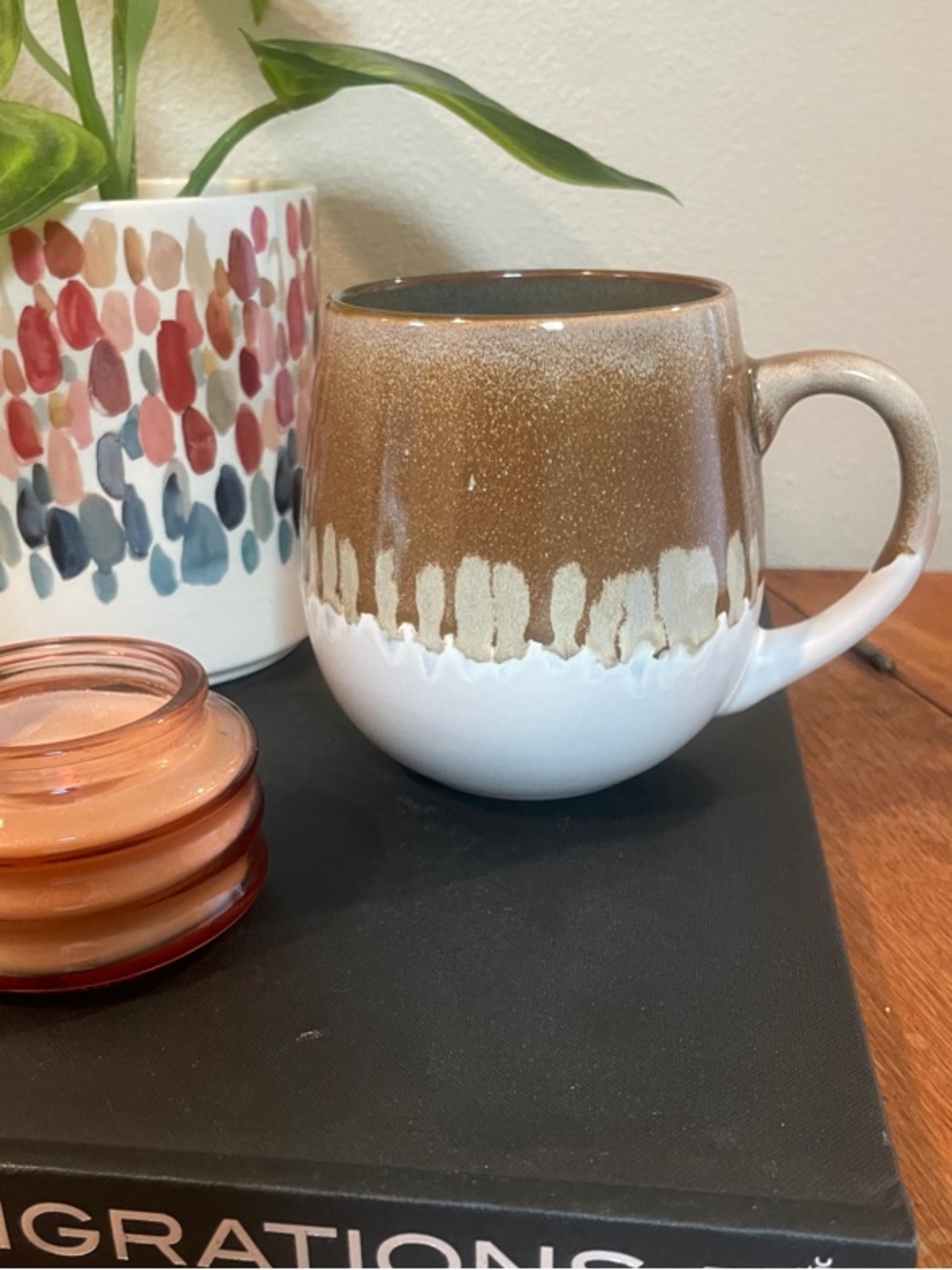 Gibson Home Avery Creek Stoneware Mug – Reactive Drip Glaze – 19.1 oz